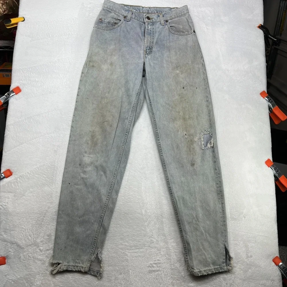 Vintage Levi's 560 Relaxed Fit Tapered Leg Jeans Mens 29X33.5 Blue Denim - Flaws